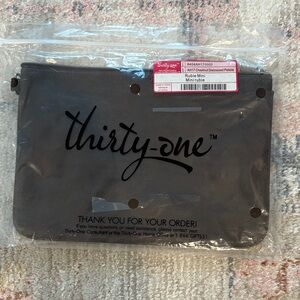 Thirty-One Rubie Mini - Chestnut Distressed Pebble